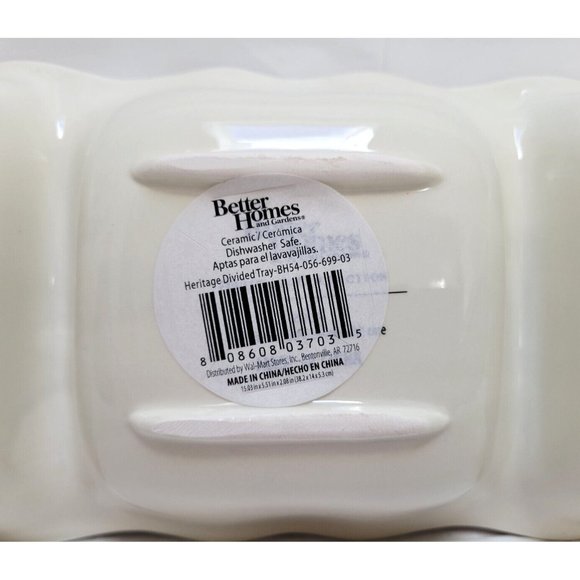 Better Homes and Gardens Heritage Winter Forest Ceramic 3 Section Serving Dish - Picture 11 of 11